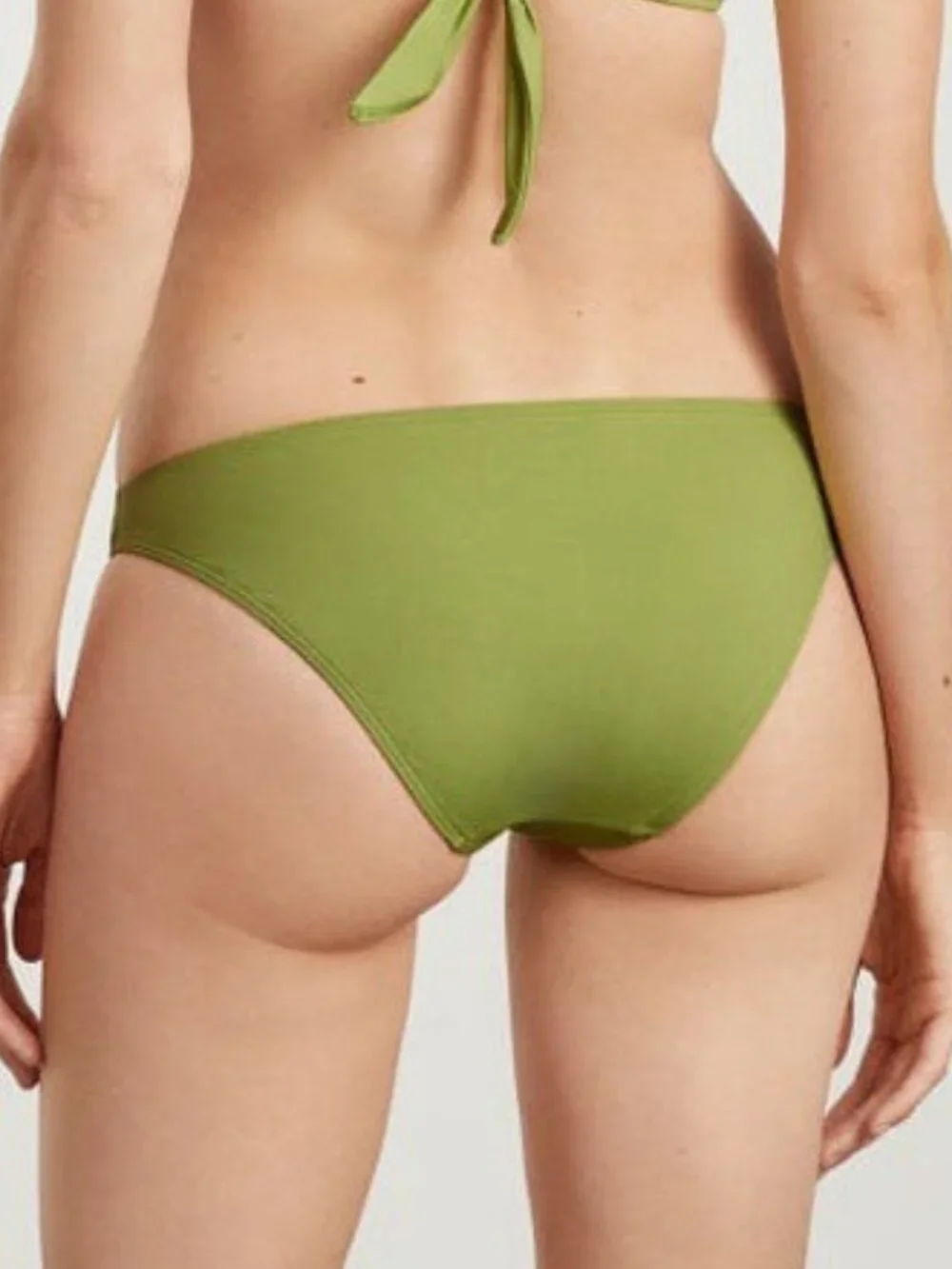 Everlane The Low-Rise Bikini Bottom PEP Green Size L NWT